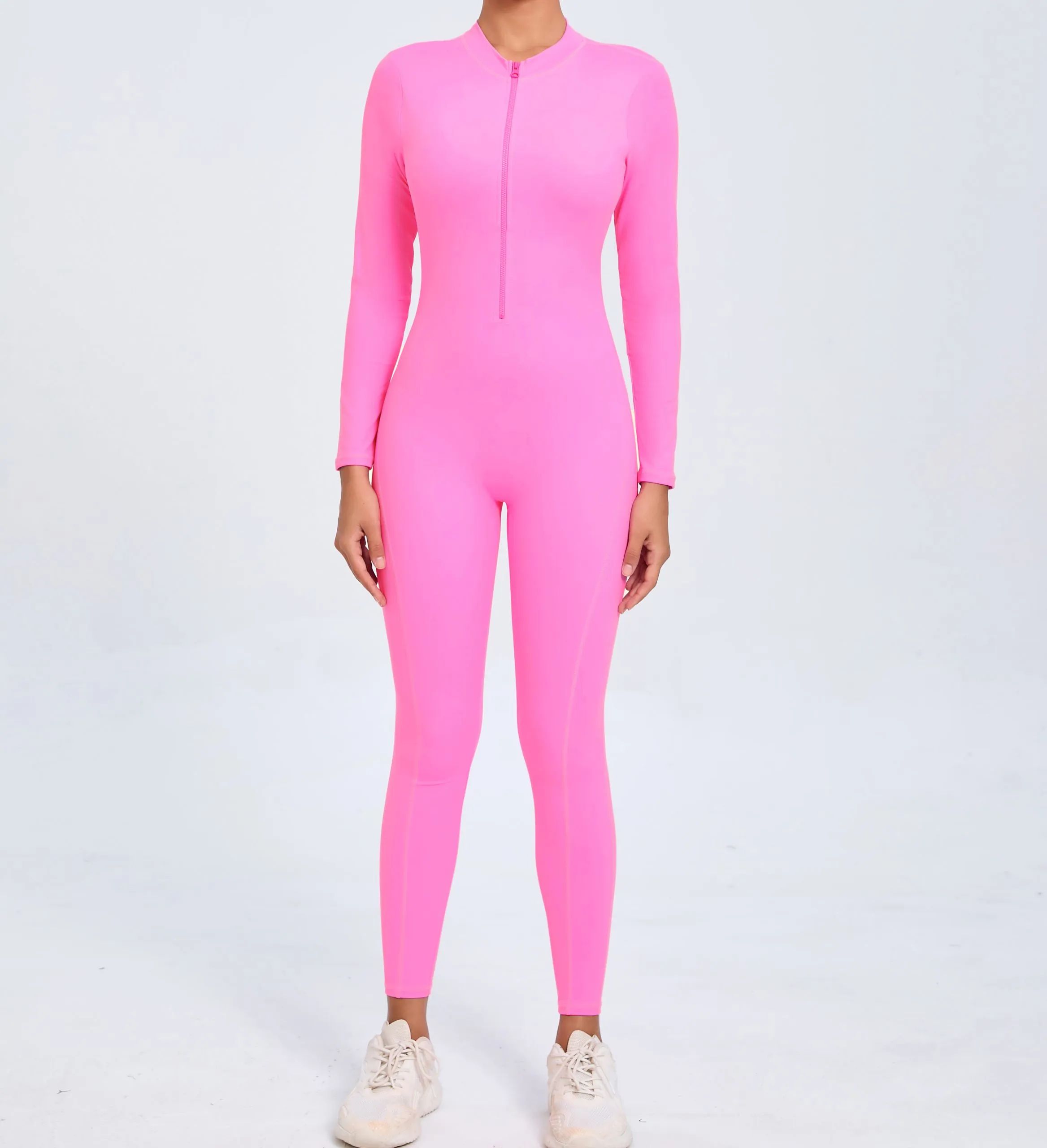 Jumpsuit with Open Back Zipper Front - Image 9