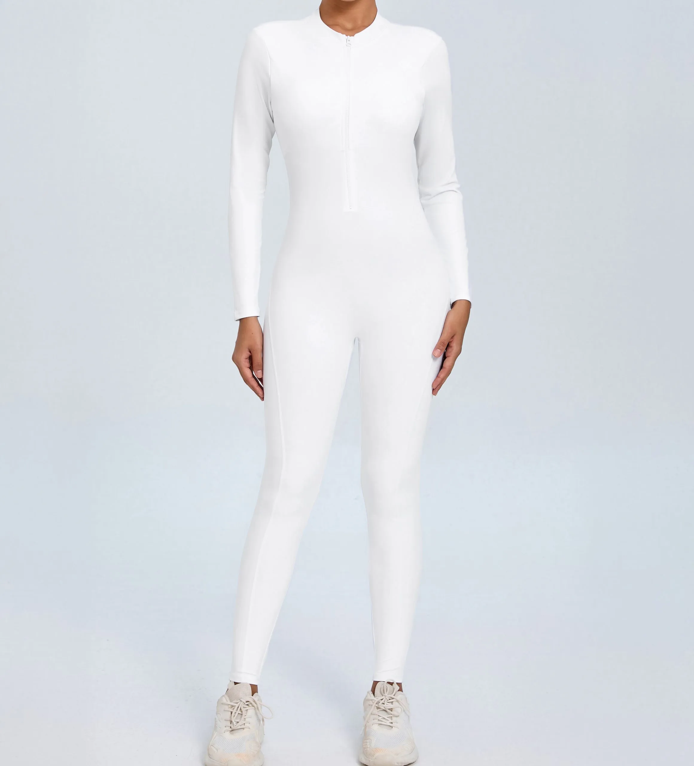 Jumpsuit with Open Back Zipper Front - Image 6