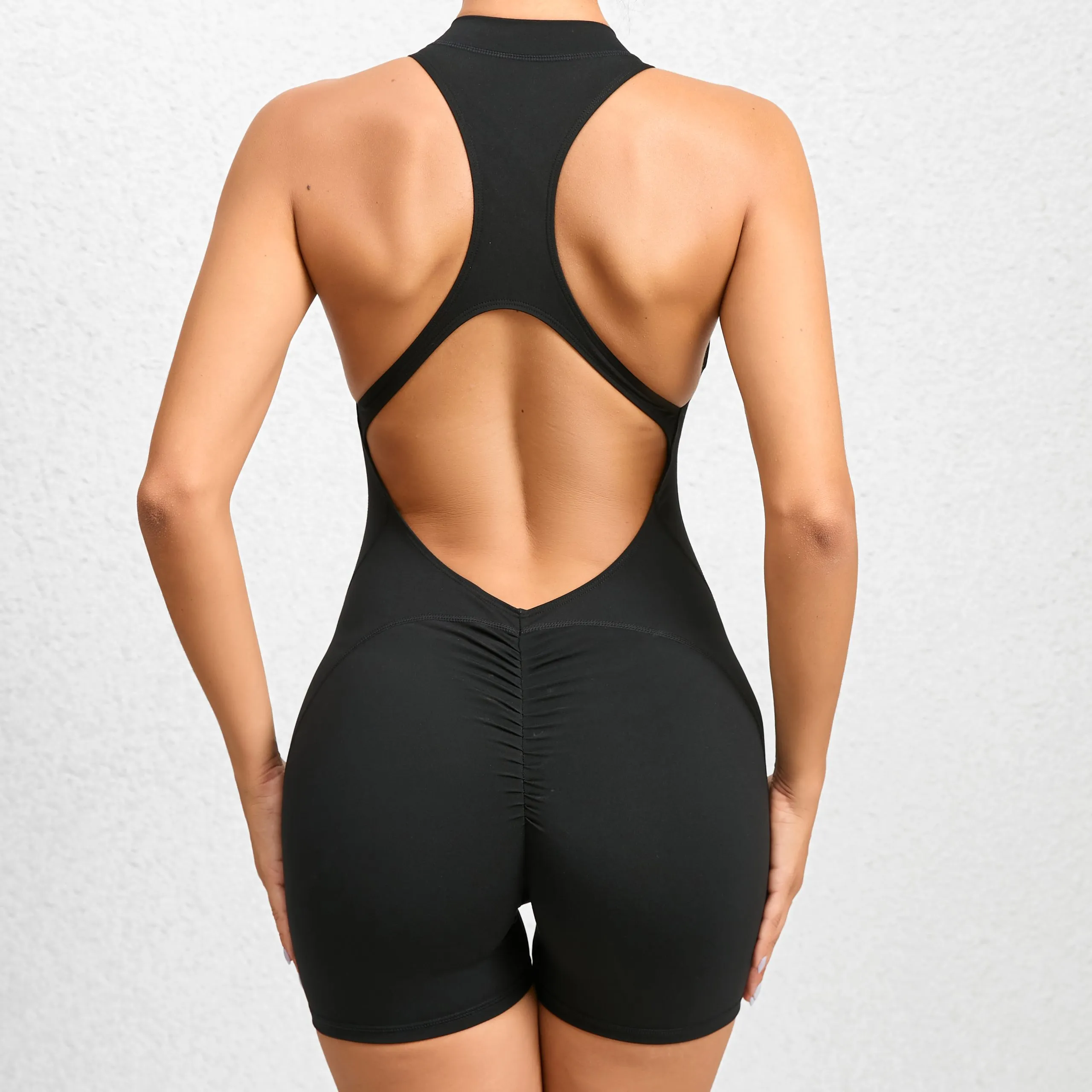 One Piece Backless Jumpsuit Shorts - Image 11