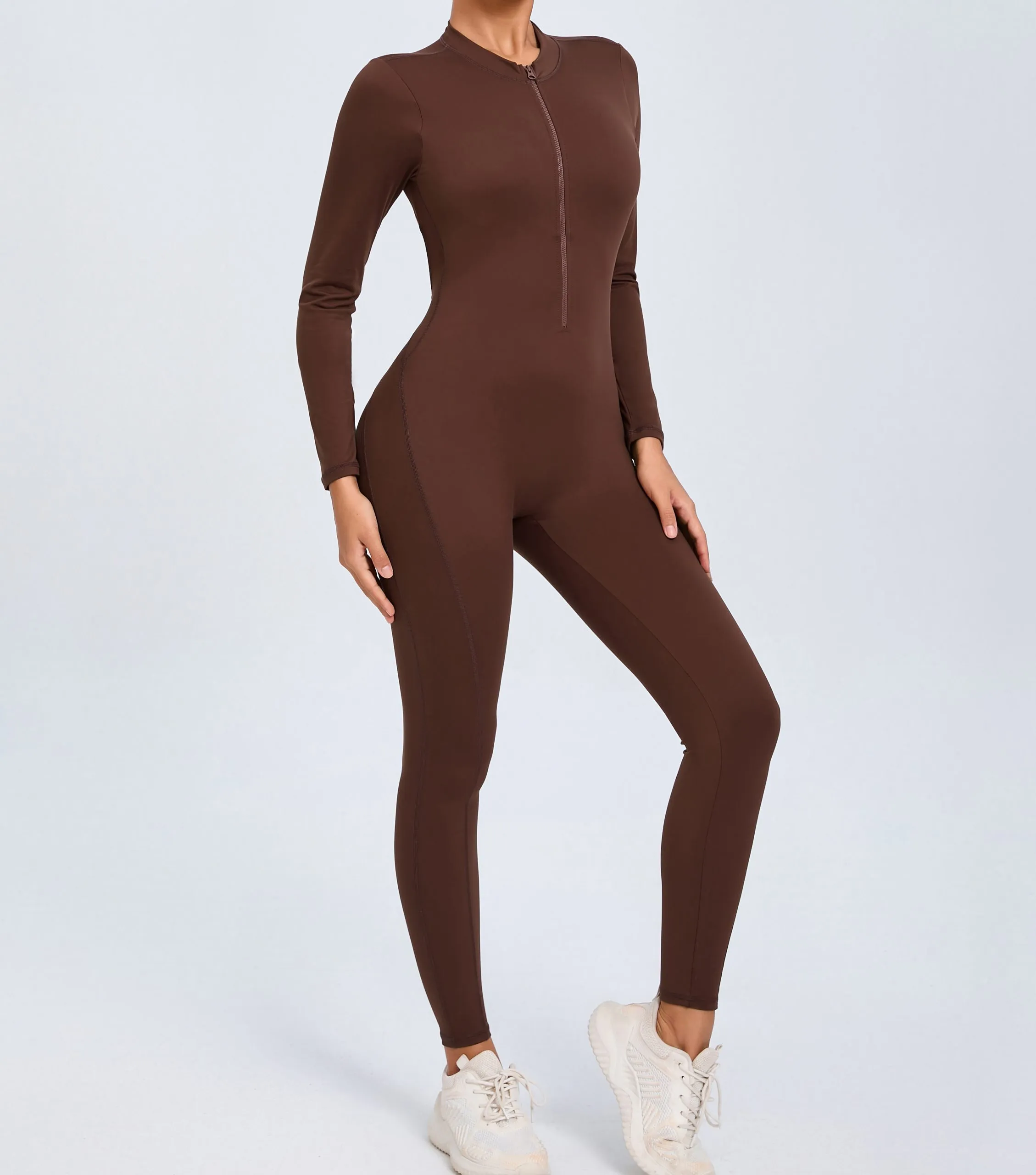 Jumpsuit with Open Back Zipper Front - Image 7